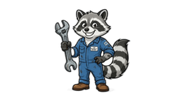 Raccoon with report